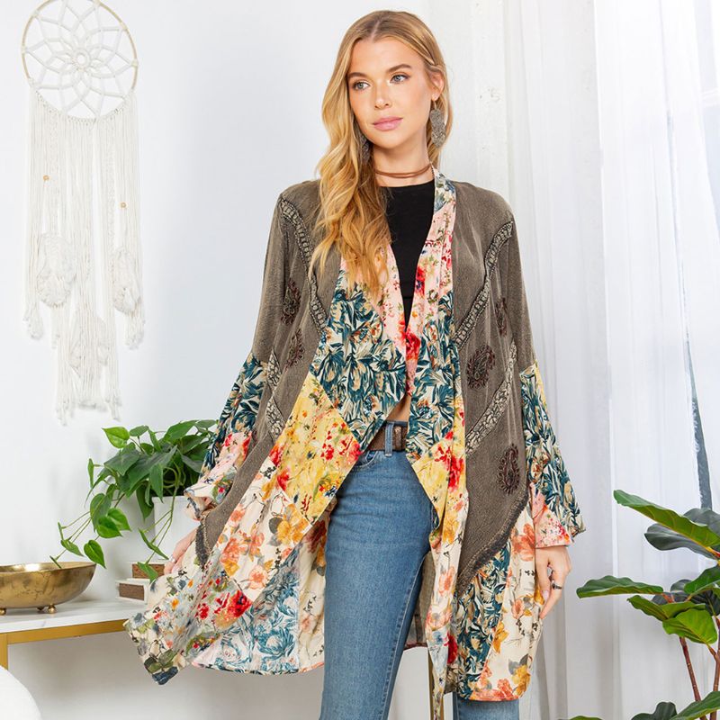 Women Bohemian Kimono Shrug